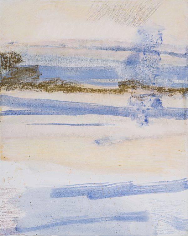 Ulrike Kampmann: November II, 2022, Tempera, Kreide auf Leinwand, 50 x 40 cm